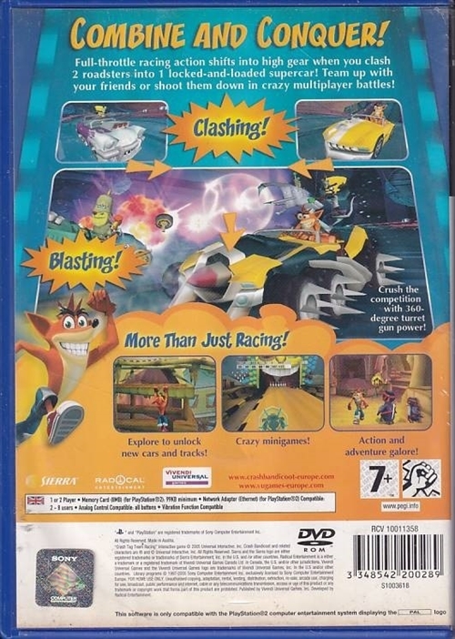 Crash Tag Team Racing - PS2 (B Grade) (Genbrug)